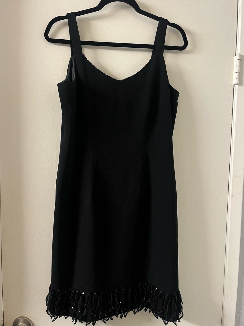 Albert Nipon Black Cocktail Dress Size 12P